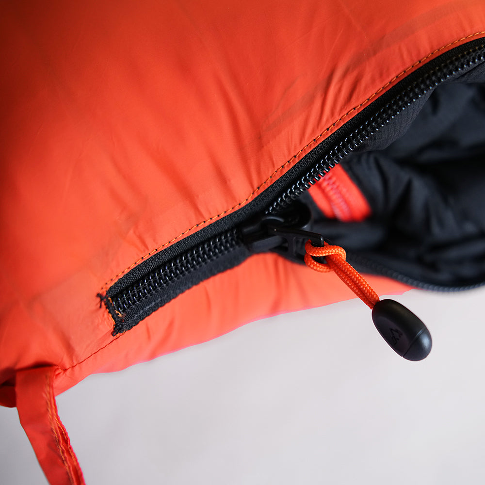 Fjern Mens Aktiv II Down Hooded Jacket (Black/Orange)