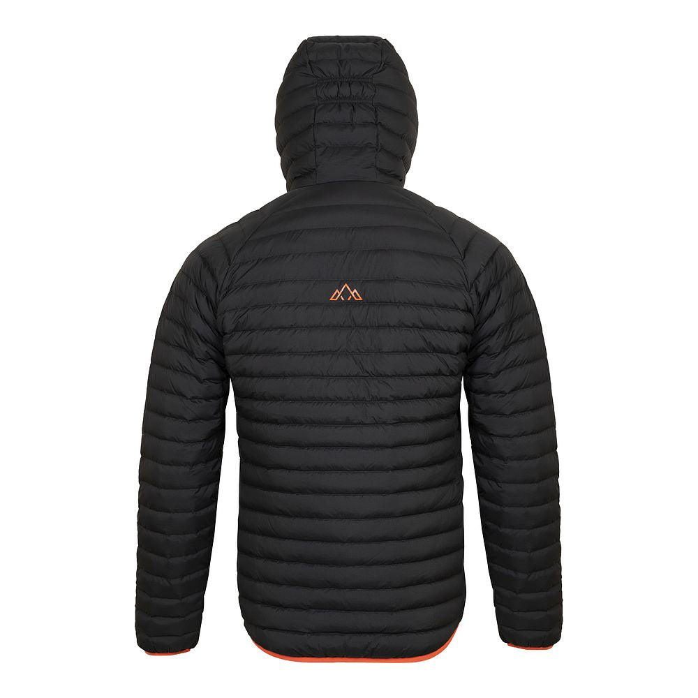 Fjern Mens Aktiv II Down Hooded Jacket (Black/Orange)