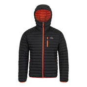 Fjern Mens Aktiv II Down Hooded Jacket (Black/Orange)