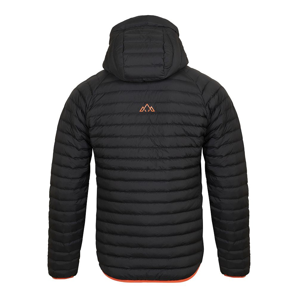 Fjern Mens Aktiv II Down Hooded Jacket (Black/Orange)