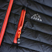 Fjern Mens Aktiv II Down Hooded Jacket (Black/Orange)