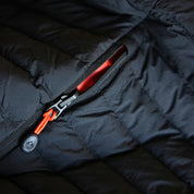 Fjern Mens Aktiv II Down Hooded Jacket (Black/Orange)