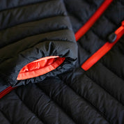 Fjern Mens Aktiv II Down Hooded Jacket (Black/Orange)