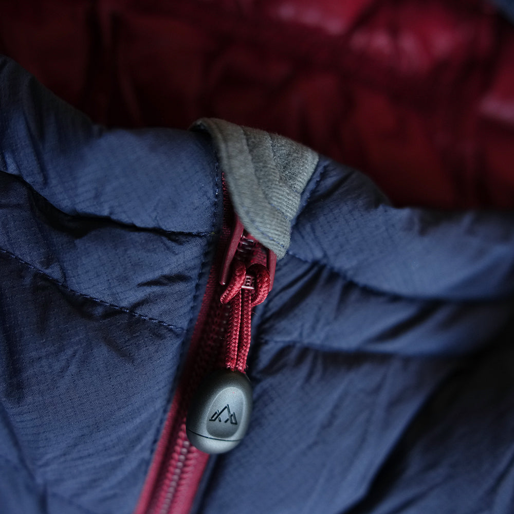 Fjern Mens Aktiv II Down Hooded Jacket (Navy/Rust)