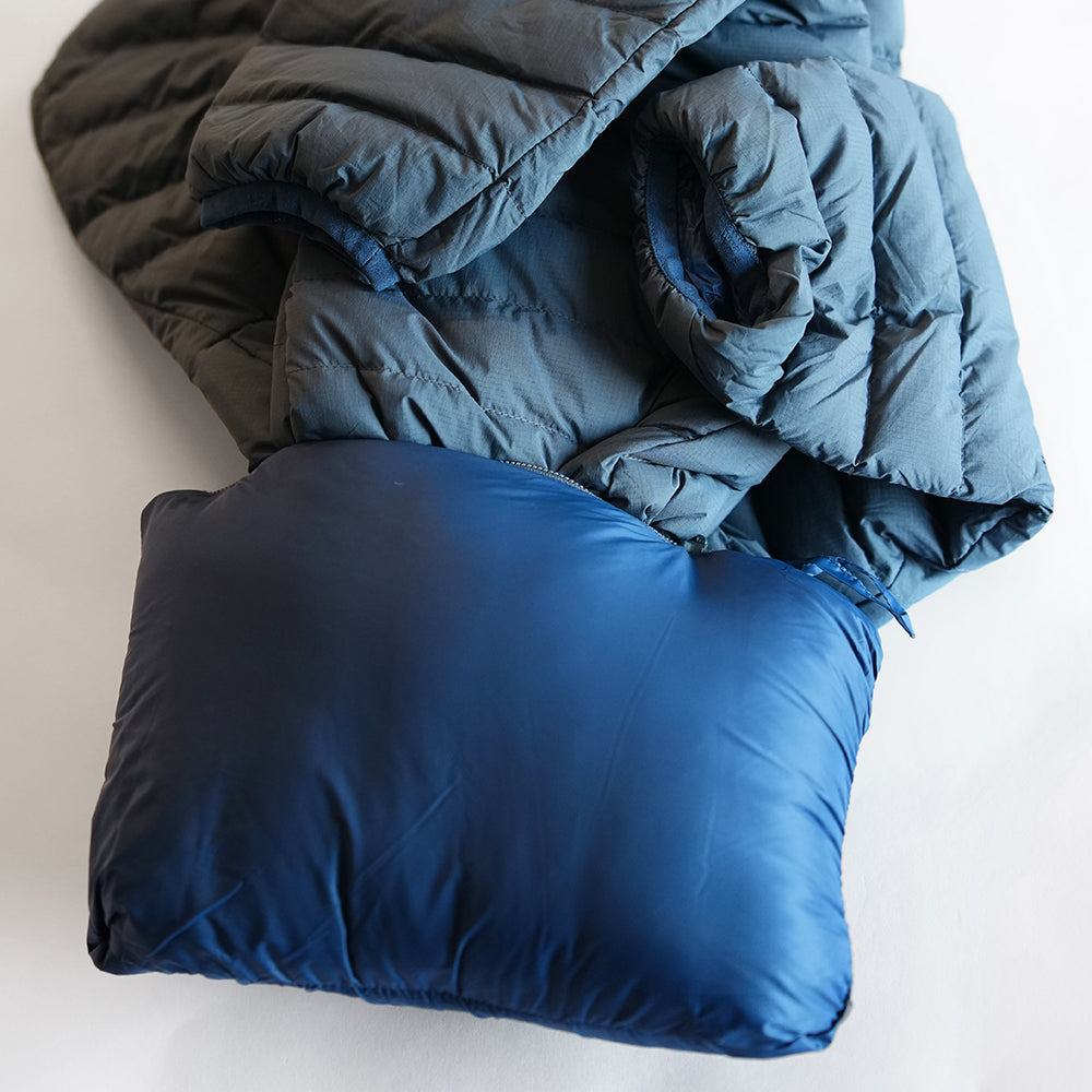 Fjern Mens Aktiv II Down Hooded Jacket (Orion Blue/Poseidon)