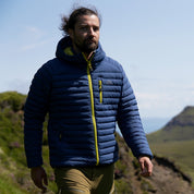 Fjern Mens Aktiv II Down Hooded Jacket (Poseidon/Citrus)