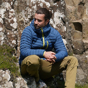 Fjern Mens Aktiv II Down Hooded Jacket (Poseidon/Citrus)