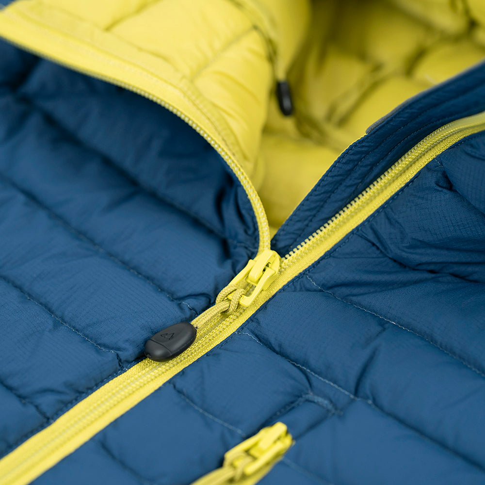 Fjern Mens Aktiv II Down Hooded Jacket (Poseidon/Citrus)