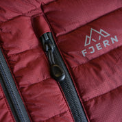 Fjern Mens Aktiv II Down Hooded Jacket (Rust/Charcoal)