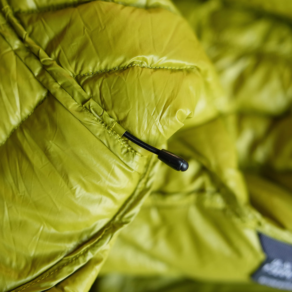 Fjern Mens Aktiv II Down Hooded Jacket (Storm Grey/Lime)
