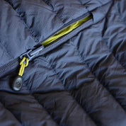 Fjern Mens Aktiv II Down Hooded Jacket (Storm Grey/Lime)