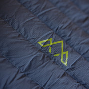 Fjern Mens Aktiv II Down Hooded Jacket (Storm Grey/Lime)