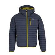 Fjern Mens Aktiv II Down Hooded Jacket (Storm Grey/Lime)