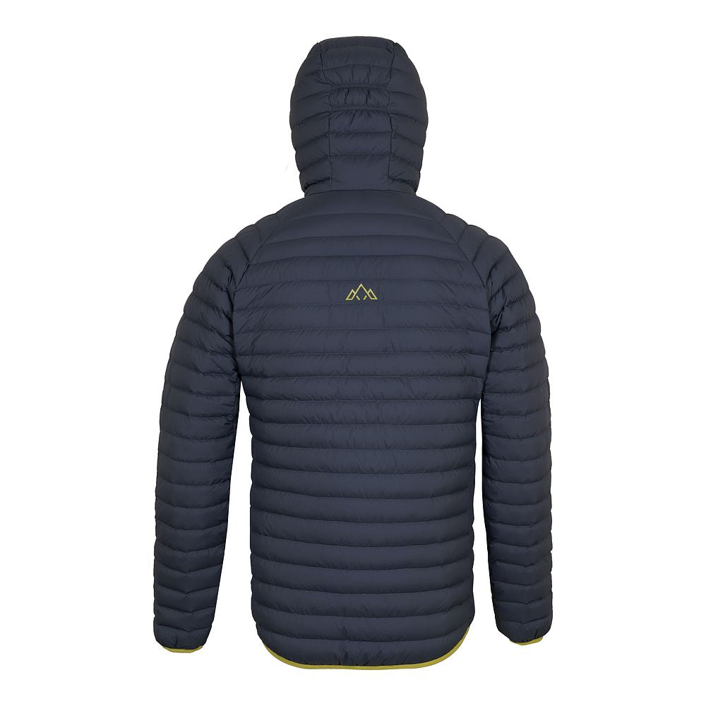 Fjern Mens Aktiv II Down Hooded Jacket (Storm Grey/Lime)