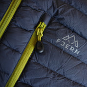 Fjern Mens Aktiv II Down Hooded Jacket (Storm Grey/Lime)