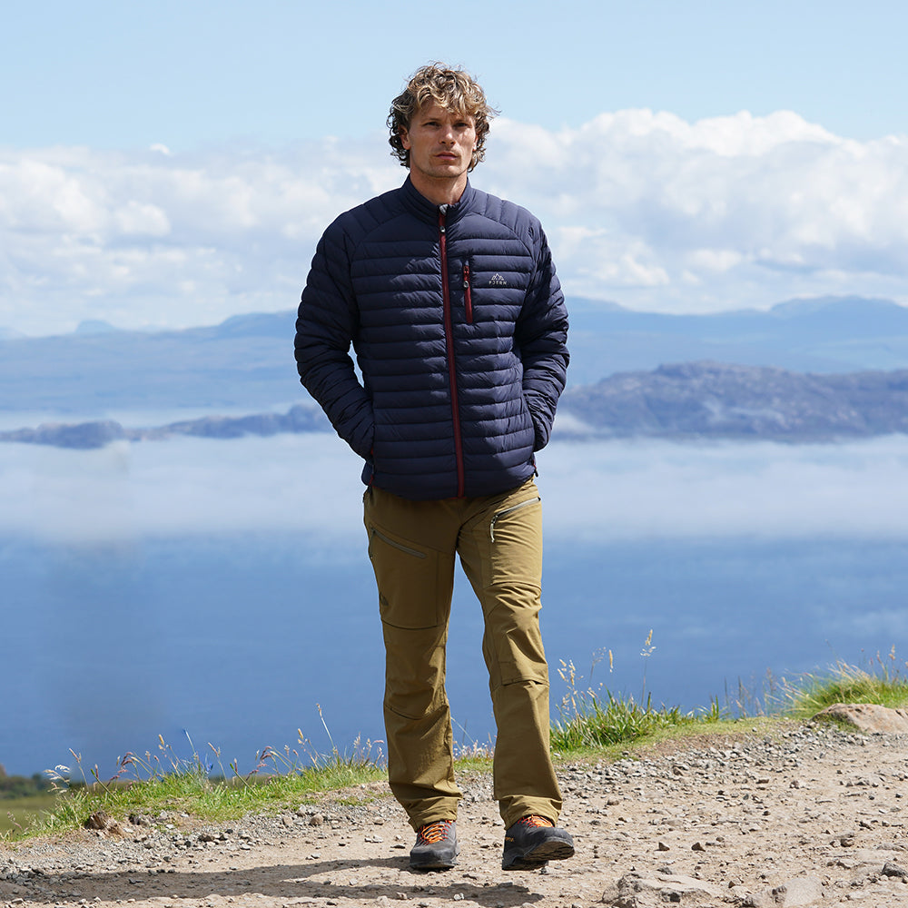 Fjern Mens Aktiv II Down Jacket (Navy/Rust)