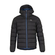 Fjern Mens Arktis III Down Hooded Jacket (Black/Poseidon)