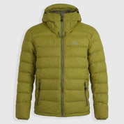 Mens Arktis III Down Hooded Jacket (Cardamom Seed/Winter Moss) ✦AI