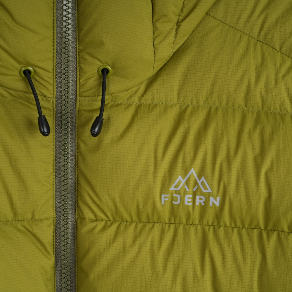 Mens Arktis III Down Hooded Jacket (Cardamom Seed/Winter Moss)