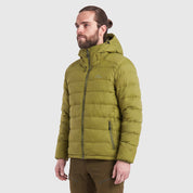 Mens Arktis III Down Hooded Jacket (Cardamom Seed/Winter Moss) ✦AI