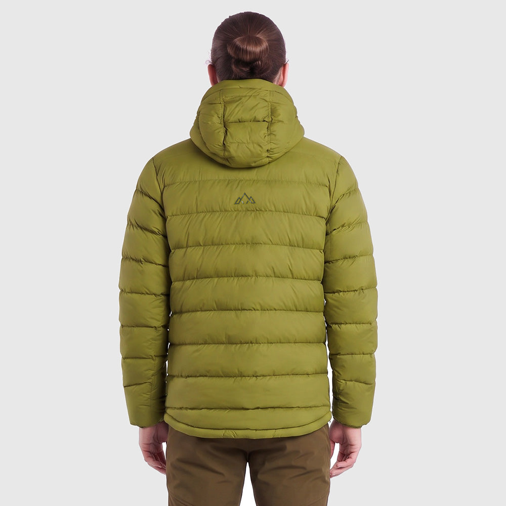 Mens Arktis III Down Hooded Jacket (Cardamom Seed/Winter Moss) ✦AI