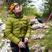 Mens Arktis III Down Hooded Jacket (Cardamom Seed/Winter Moss)