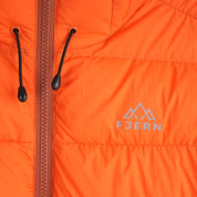 Mens Arktis III Down Hooded Jacket (Koi/Baked Clay)