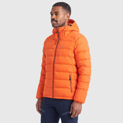 Mens Arktis III Down Hooded Jacket (Koi/Baked Clay) ✦AI