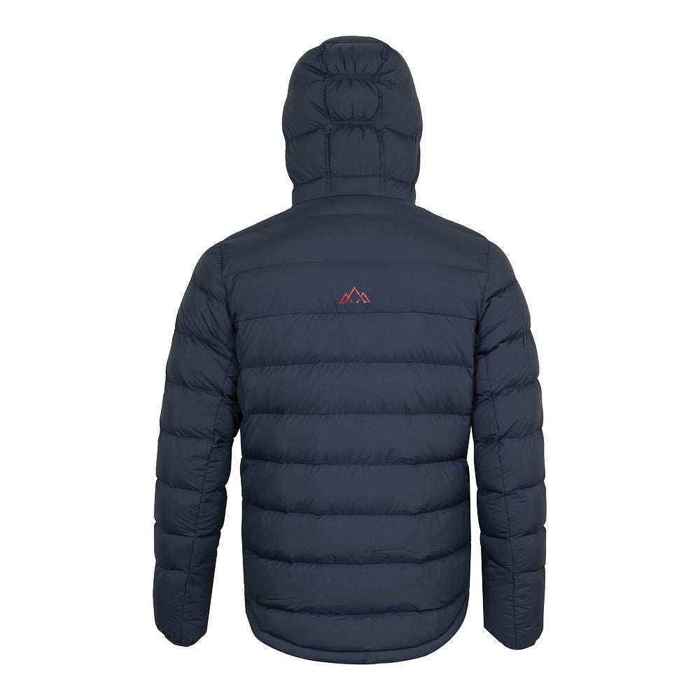Fjern Mens Arktis III Down Hooded Jacket (Navy/Rust)