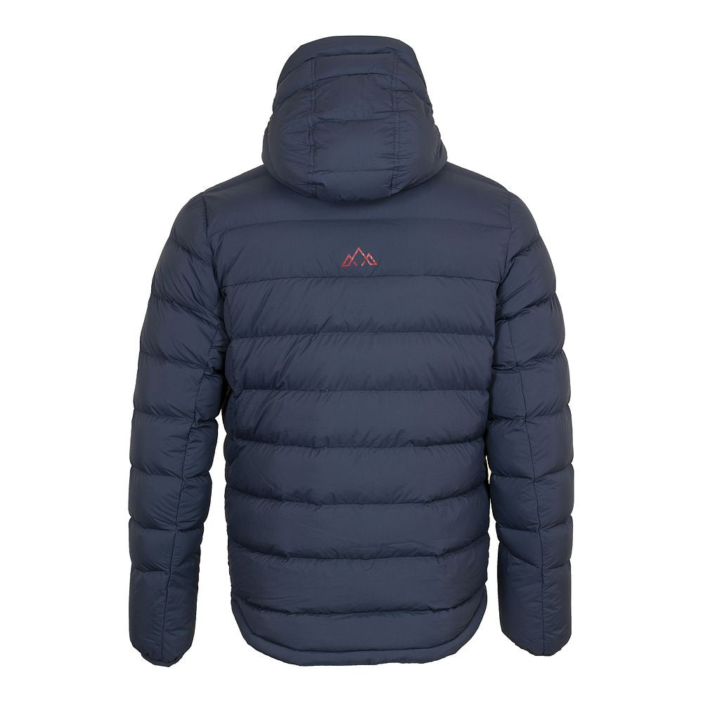 Fjern Mens Arktis III Down Hooded Jacket (Navy/Rust)