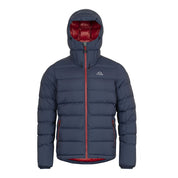 Fjern Mens Arktis III Down Hooded Jacket (Navy/Rust)