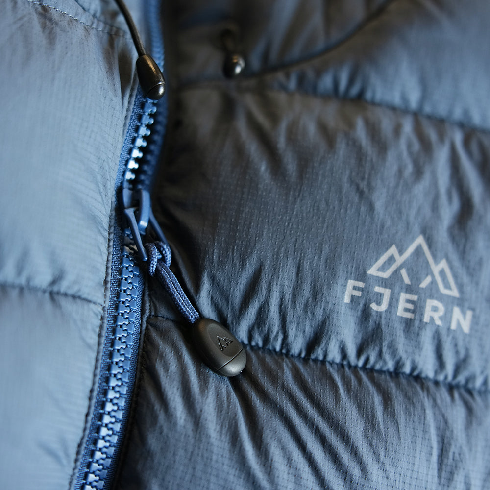 Fjern Mens Arktis III Down Hooded Jacket (Orion Blue/Poseidon)