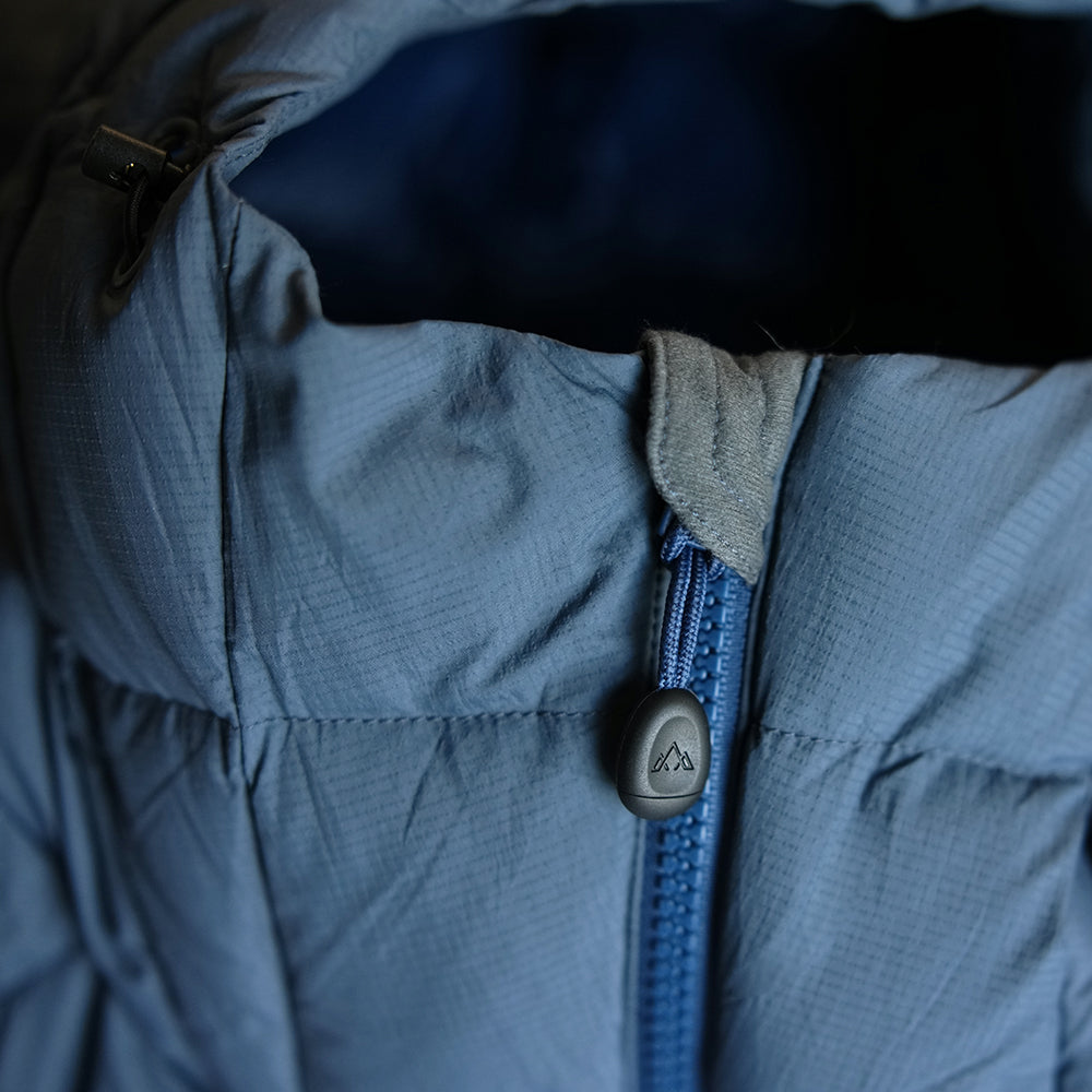 Fjern Mens Arktis III Down Hooded Jacket (Orion Blue/Poseidon)