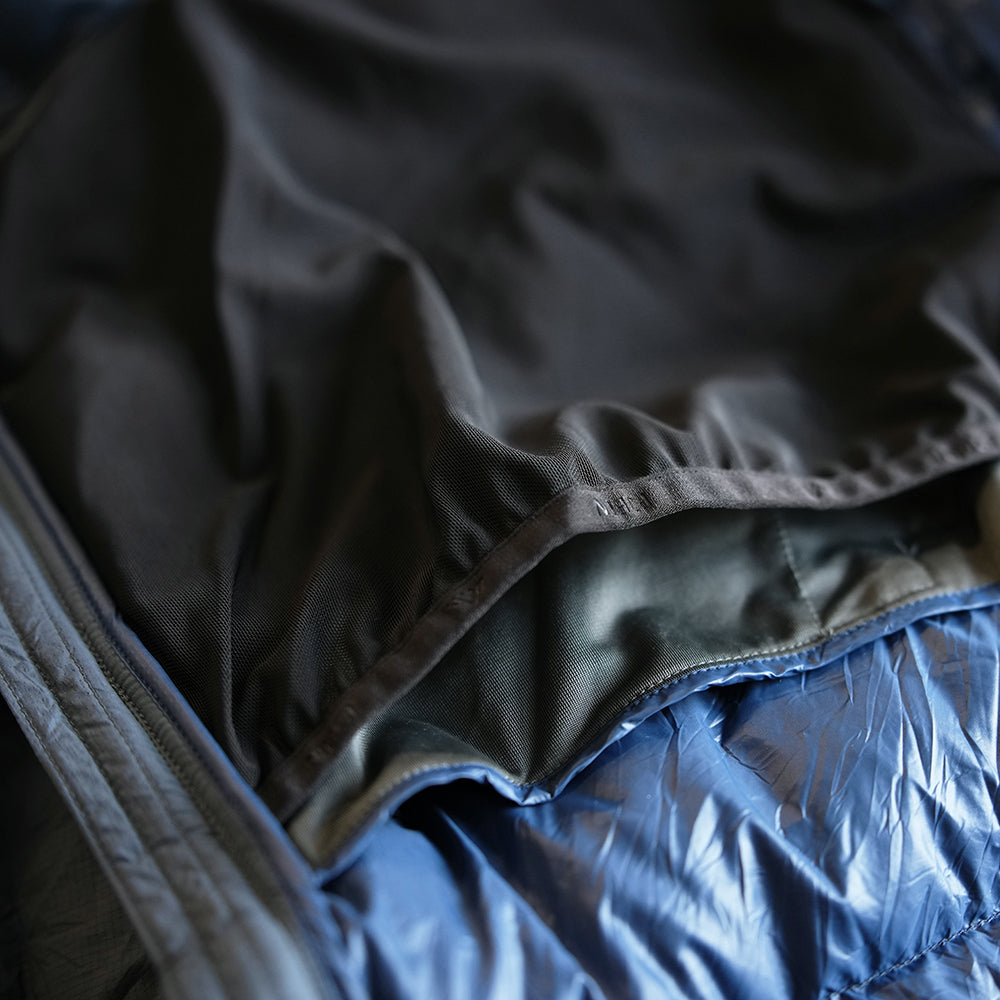 Fjern Mens Arktis III Down Hooded Jacket (Orion Blue/Poseidon)