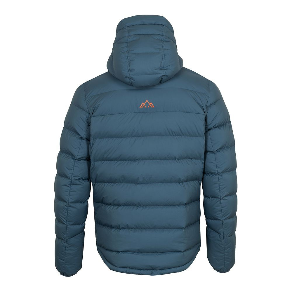 Fjern Mens Arktis III Down Hooded Jacket (Petrol/Orange)