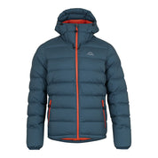Fjern Mens Arktis III Down Hooded Jacket (Petrol/Orange)