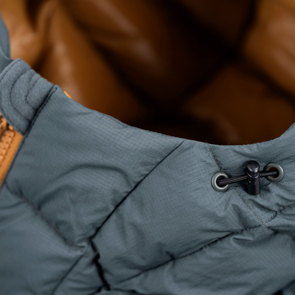 Fjern Mens Arktis III Down Hooded Jacket (Urban Chic/Mustard)