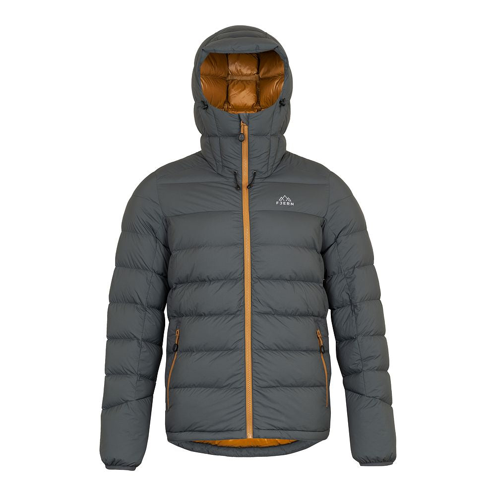 Fjern Mens Arktis III Down Hooded Jacket (Urban Chic/Mustard)
