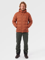 Mens Aska Waterproof Down Jacket (Baked Clay/Koi) ✦AI