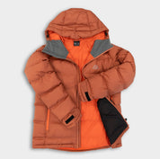 Mens Aska Waterproof Down Jacket (Baked Clay/Koi)
