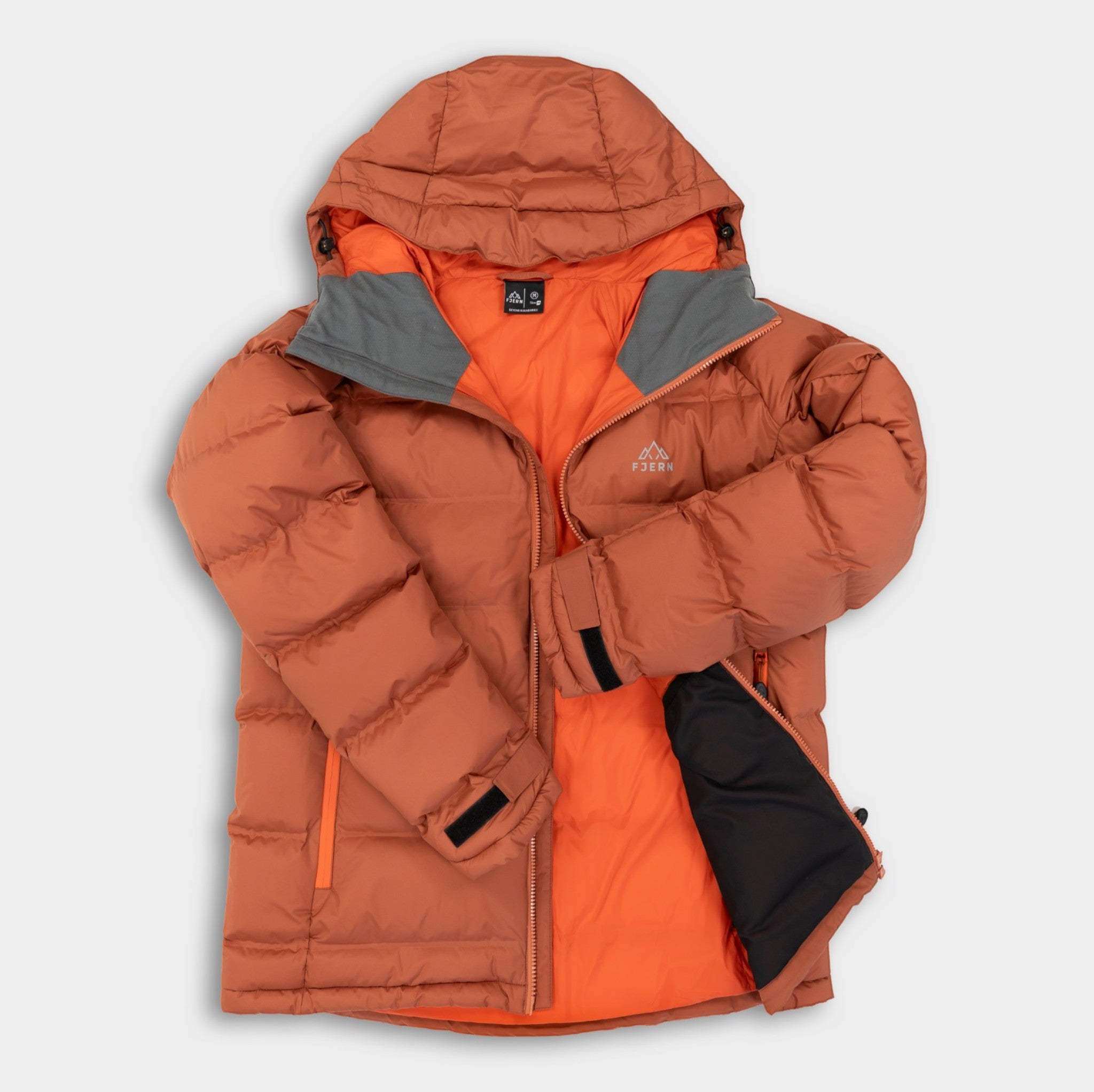 Mens Aska Waterproof Down Jacket (Baked Clay/Koi)