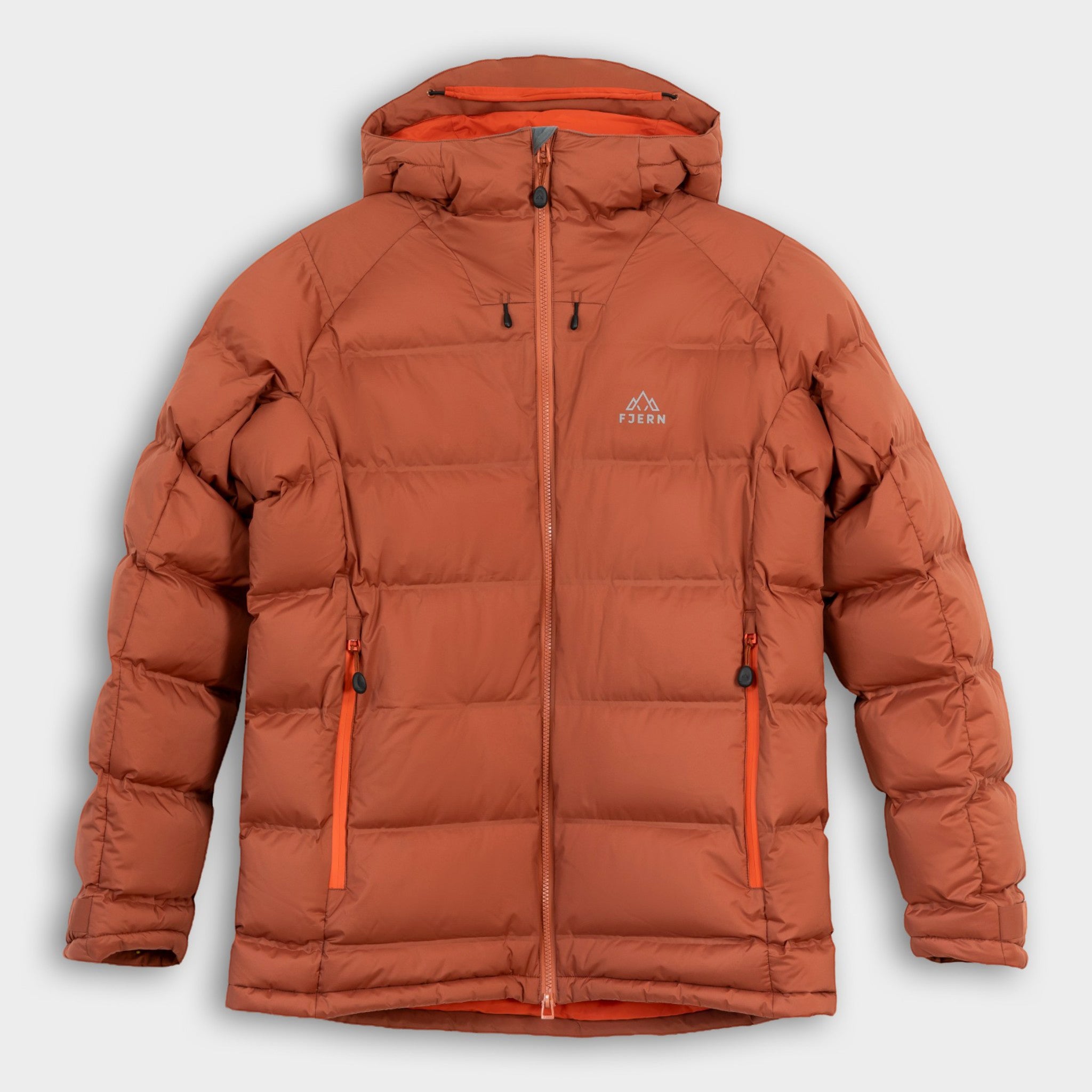 Mens Aska Waterproof Down Jacket (Baked Clay/Koi)