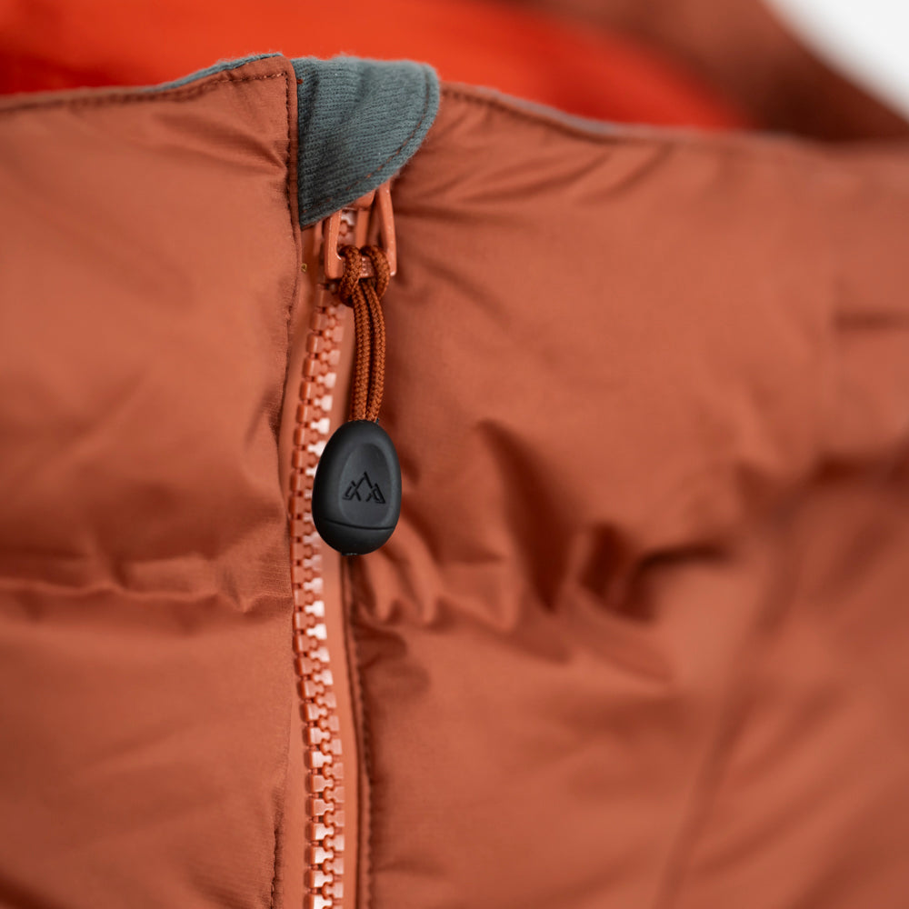 Mens Aska Waterproof Down Jacket (Baked Clay/Koi)