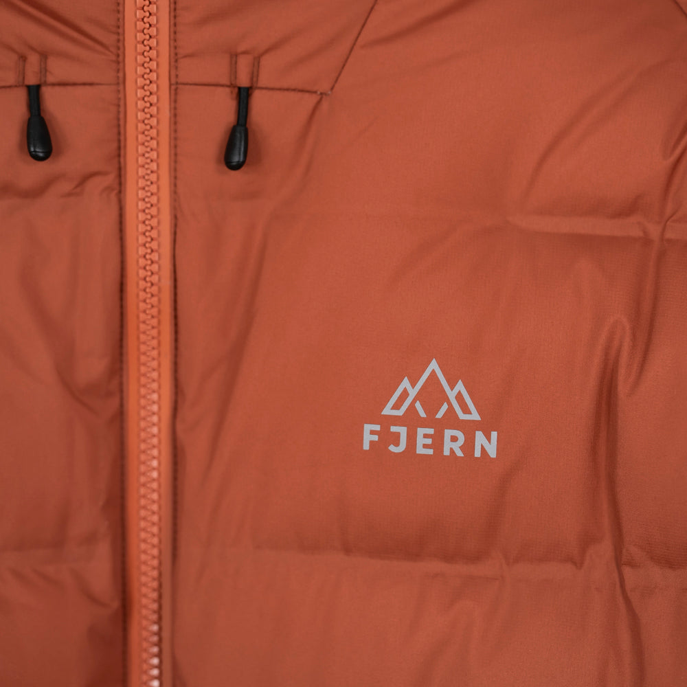 Mens Aska Waterproof Down Jacket (Baked Clay/Koi)
