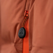 Mens Aska Waterproof Down Jacket (Baked Clay/Koi)