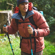 Mens Aska Waterproof Down Jacket (Baked Clay/Koi)