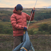 Mens Aska Waterproof Down Jacket (Baked Clay/Koi)