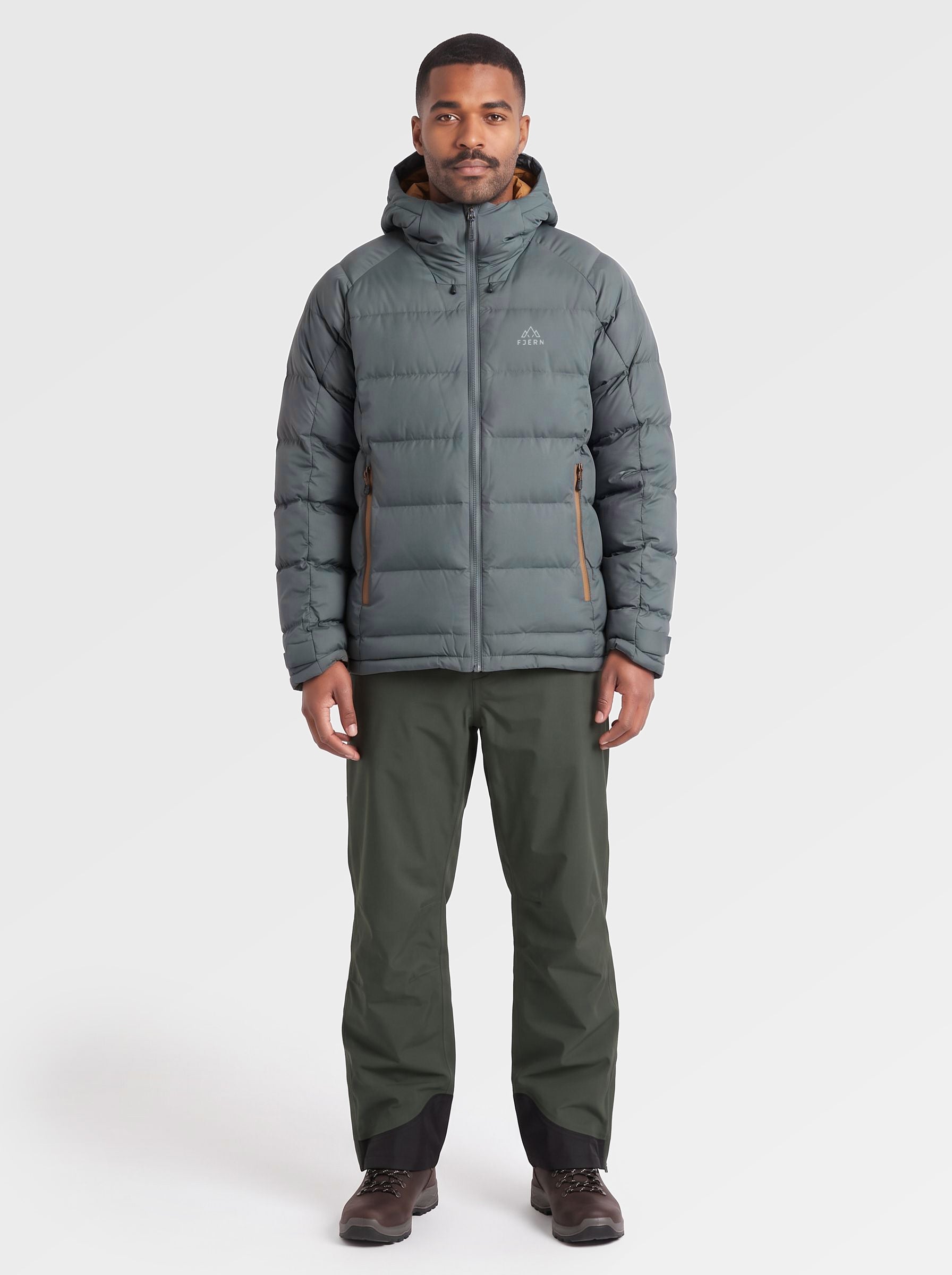 Mens Aska Waterproof Down Jacket (Urban Chic/Mustard) ✦AI