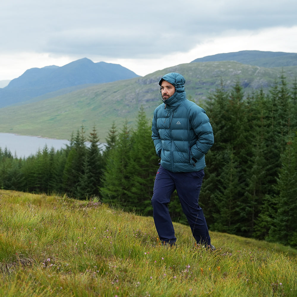 Fjern Mens Aska Waterproof Down Jacket (Petrol/Navy)