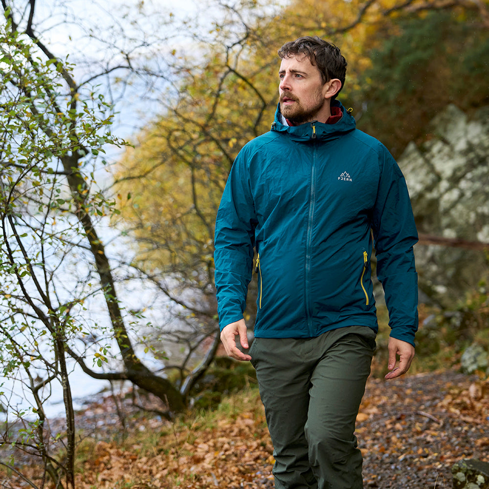 Mens Aventyr 2.5L Waterproof Packable Jacket (Poseidon)